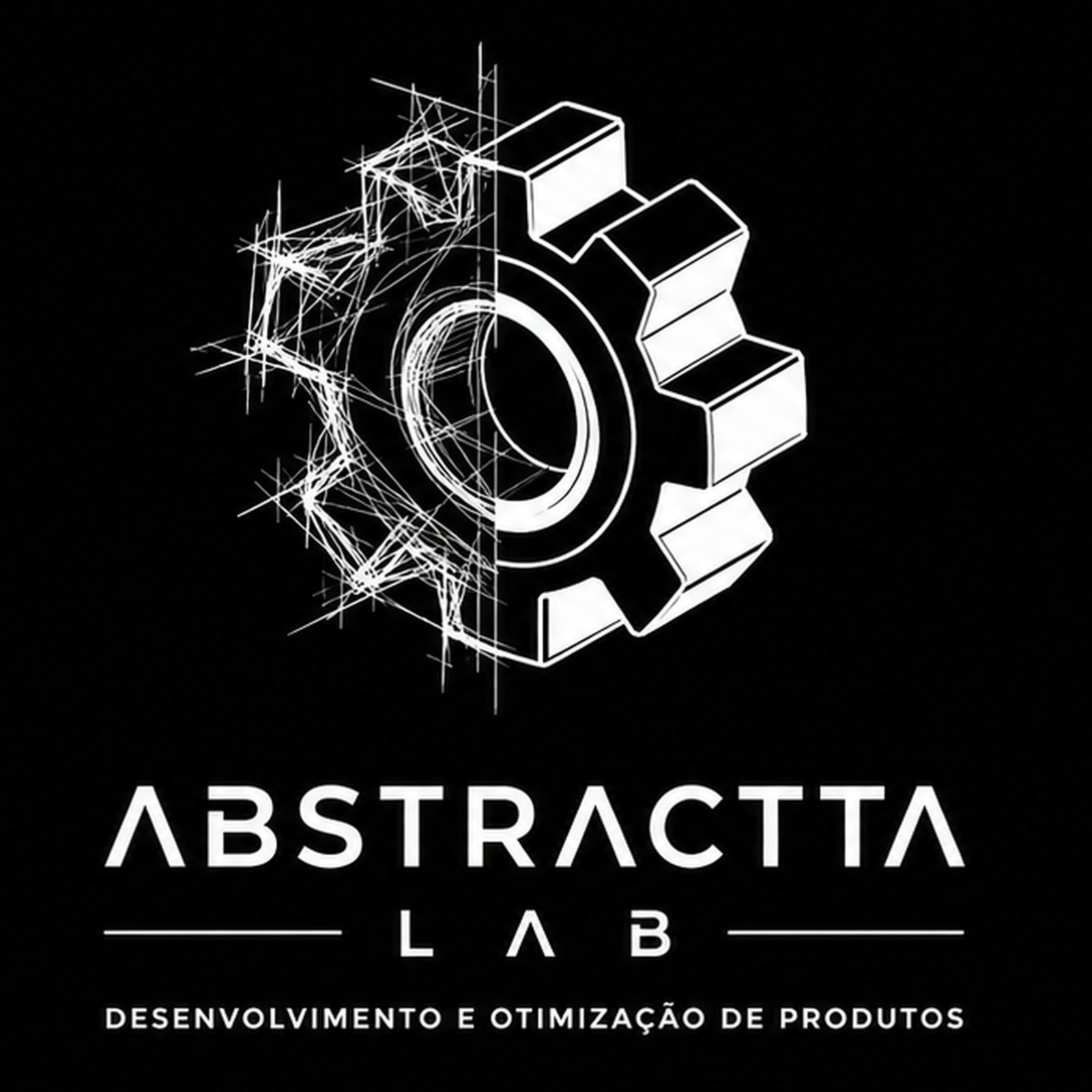 Logo Abstractta Lab — do esboço ao produto final